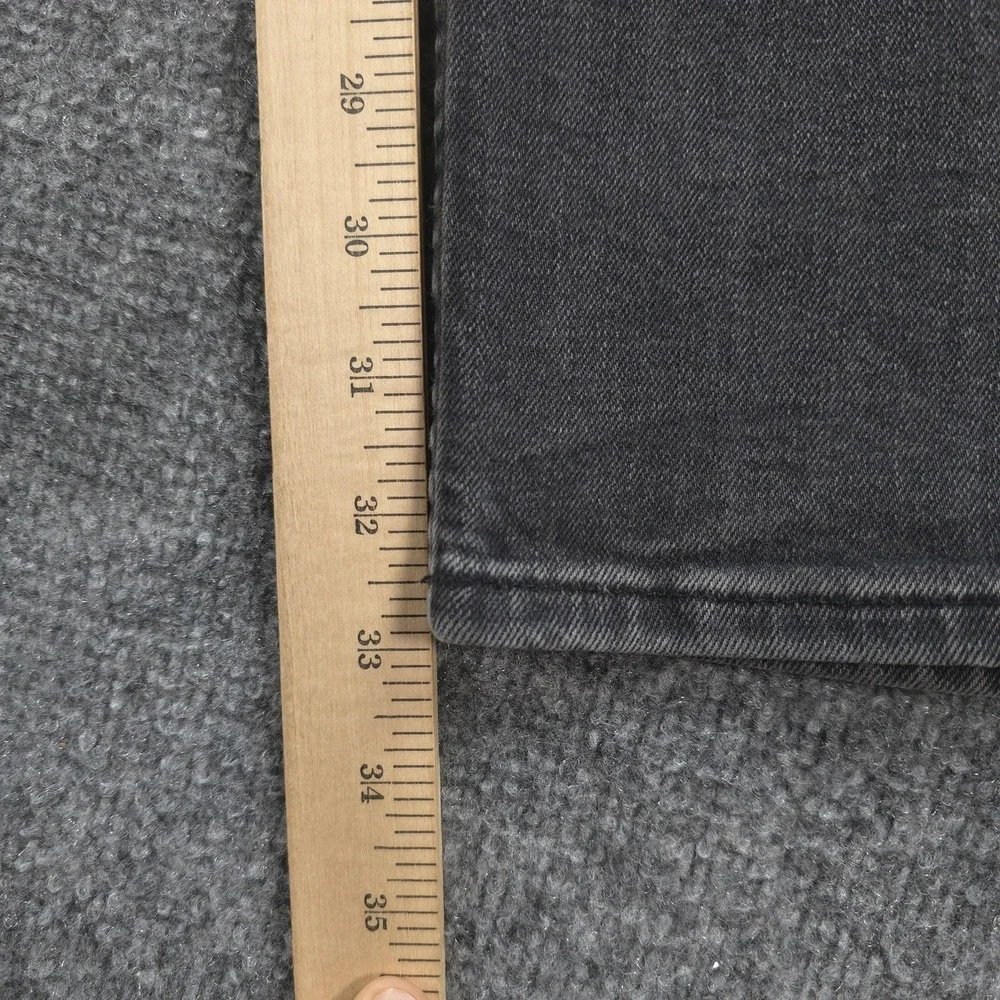 AllSaints Jeans Mens 32x33 Black Rex Skinny Slim Stretch Denim Distressed